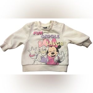 Disney Primark Minnie Mouse and Daisy sweatshirt, 6-9 months